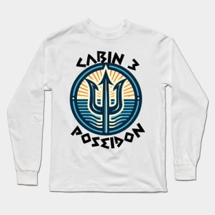 Cabin 3 Poseidon - CAMP half-blood Long Sleeve T-Shirt